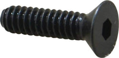 Holo-Krome - #10-24 UNC Hex Socket Drive, 82° Flat Screw - Alloy Steel, Black Oxide Finish, Fully Threaded, 3/4" OAL - USA Tool & Supply
