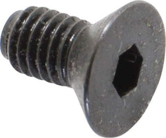 Holo-Krome - #10-32 UNF Hex Socket Drive, 82° Flat Screw - Alloy Steel, Black Oxide Finish, Fully Threaded, 3/8" OAL - USA Tool & Supply