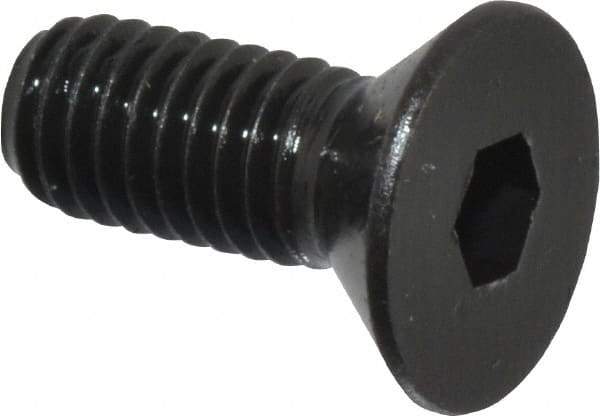 Holo-Krome - #10-32 UNF Hex Socket Drive, 82° Flat Screw - Alloy Steel, Black Oxide Finish, Fully Threaded, 1/2" OAL - USA Tool & Supply