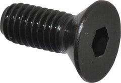 Holo-Krome - #10-32 UNF Hex Socket Drive, 82° Flat Screw - Alloy Steel, Black Oxide Finish, Fully Threaded, 1/2" OAL - USA Tool & Supply
