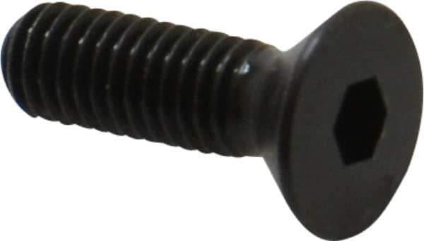 Holo-Krome - #10-32 UNF Hex Socket Drive, 82° Flat Screw - Alloy Steel, Black Oxide Finish, Fully Threaded, 5/8" OAL - USA Tool & Supply