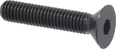 Holo-Krome - #10-32 UNF Hex Socket Drive, 82° Flat Screw - Alloy Steel, Black Oxide Finish, Fully Threaded, 1" OAL - USA Tool & Supply
