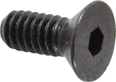 Holo-Krome - 1/4-20 UNC Hex Socket Drive, 82° Flat Screw - Alloy Steel, Black Oxide Finish, Fully Threaded, 5/8" OAL - USA Tool & Supply