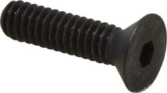 Holo-Krome - 1/4-20 UNC Hex Socket Drive, 82° Flat Screw - Alloy Steel, Black Oxide Finish, Fully Threaded, 1" OAL - USA Tool & Supply