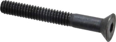 Holo-Krome - 1/4-20 UNC Hex Socket Drive, 82° Flat Screw - Alloy Steel, Black Oxide Finish, Partially Threaded, 2" OAL - USA Tool & Supply