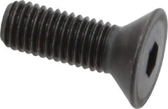 Holo-Krome - 1/4-28 UNF Hex Socket Drive, 82° Flat Screw - Alloy Steel, Black Oxide Finish, Fully Threaded, 3/4" OAL - USA Tool & Supply