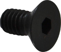 Holo-Krome - 5/16-18 UNC Hex Socket Drive, 82° Flat Screw - Alloy Steel, Black Oxide Finish, Fully Threaded, 5/8" OAL - USA Tool & Supply