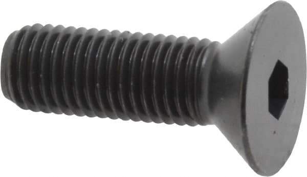 Holo-Krome - 5/16-24 UNF Hex Socket Drive, 82° Flat Screw - Alloy Steel, Black Oxide Finish, Fully Threaded, 1" OAL - USA Tool & Supply