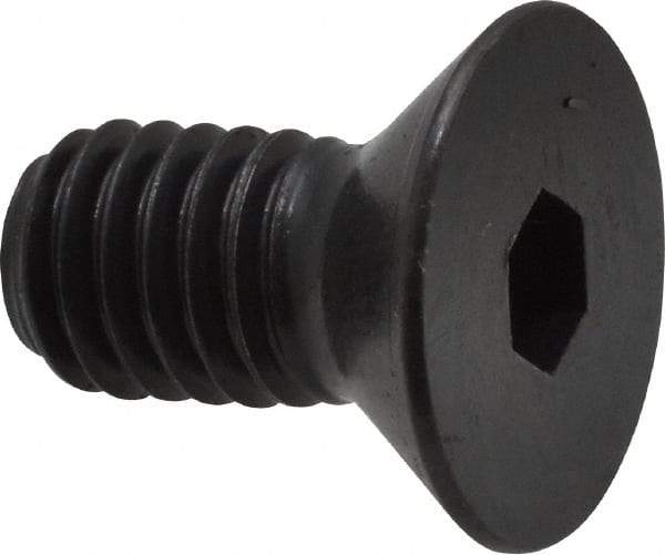 Holo-Krome - 3/8-16 UNC Hex Socket Drive, 82° Flat Screw - Alloy Steel, Black Oxide Finish, Fully Threaded, 3/4" OAL - USA Tool & Supply
