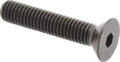 Holo-Krome - 3/8-16 UNC Hex Socket Drive, 82° Flat Screw - Alloy Steel, Black Oxide Finish, Fully Threaded, 2" OAL - USA Tool & Supply