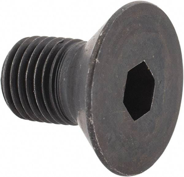 Holo-Krome - 3/8-24 UNF Hex Socket Drive, 82° Flat Screw - Alloy Steel, Black Oxide Finish, Fully Threaded, 5/8" OAL - USA Tool & Supply