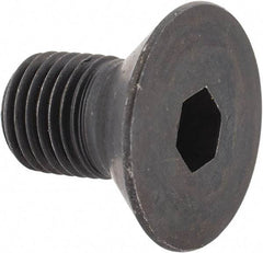 Holo-Krome - 3/8-24 UNF Hex Socket Drive, 82° Flat Screw - Alloy Steel, Black Oxide Finish, Fully Threaded, 5/8" OAL - USA Tool & Supply
