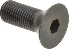 Holo-Krome - 3/8-24 UNF Hex Socket Drive, 82° Flat Screw - Alloy Steel, Black Oxide Finish, Fully Threaded, 1" OAL - USA Tool & Supply