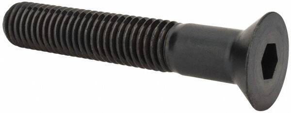 Holo-Krome - 1/2-13 UNC Hex Socket Drive, 82° Flat Screw - Alloy Steel, Black Oxide Finish, Partially Threaded, 3" OAL - USA Tool & Supply