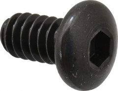 Holo-Krome - #10-24 UNC Hex Socket Drive, Button Screw - Alloy Steel, Black Oxide Finish, Fully Threaded, 3/8" Length Under Head - USA Tool & Supply