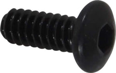 Holo-Krome - #10-24 UNC Hex Socket Drive, Button Screw - Alloy Steel, Black Oxide Finish, Fully Threaded, 1/2" Length Under Head - USA Tool & Supply