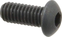 Holo-Krome - 5/16-18 UNC Hex Socket Drive, Button Screw - Alloy Steel, Black Oxide Finish, Fully Threaded, 3/4" Length Under Head - USA Tool & Supply