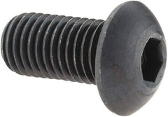 Holo-Krome - 5/16-24 UNF Hex Socket Drive, Button Screw - Alloy Steel, Black Oxide Finish, Fully Threaded, 5/8" Length Under Head - USA Tool & Supply