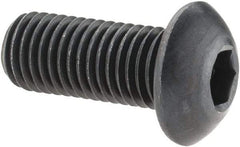 Holo-Krome - 5/16-24 UNF Hex Socket Drive, Button Screw - Alloy Steel, Black Oxide Finish, Fully Threaded, 3/4" Length Under Head - USA Tool & Supply
