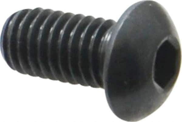 Holo-Krome - 3/8-16 UNC Hex Socket Drive, Button Screw - Alloy Steel, Black Oxide Finish, Fully Threaded, 3/4" Length Under Head - USA Tool & Supply