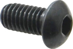 Holo-Krome - 3/8-16 UNC Hex Socket Drive, Button Screw - Alloy Steel, Black Oxide Finish, Fully Threaded, 3/4" Length Under Head - USA Tool & Supply