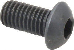 Holo-Krome - 1/2-13 UNC Hex Socket Drive, Button Screw - Alloy Steel, Black Oxide Finish, Fully Threaded, 1" Length Under Head - USA Tool & Supply