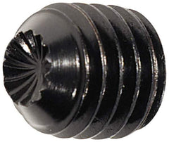 Holo-Krome - 1/2-13 UNC, 5/8" OAL, Internal Knurl Point Set Screw - Grade 8 Alloy Steel, 1/4" Key - USA Tool & Supply