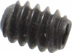 Holo-Krome - #6-32 UNC, 3/16" OAL, Internal Knurl Point Set Screw - Grade 8 Alloy Steel, 1/16" Key - USA Tool & Supply