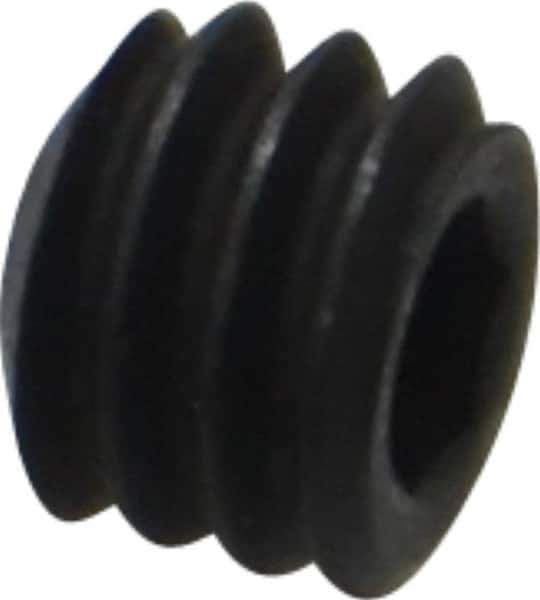 Holo-Krome - #8-32 UNC, 1/8" OAL, Internal Knurl Point Set Screw - Grade 8 Alloy Steel, 5/64" Key - USA Tool & Supply