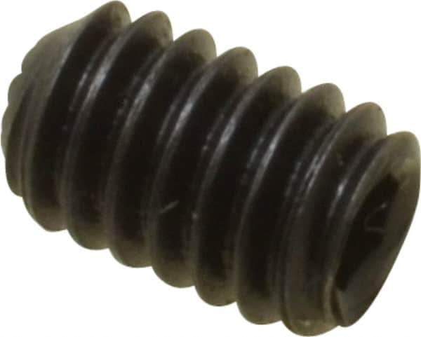 Holo-Krome - #8-32 UNC, 1/4" OAL, Internal Knurl Point Set Screw - Grade 8 Alloy Steel, 5/64" Key - USA Tool & Supply