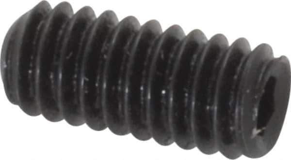 Holo-Krome - #8-32 UNC, 3/8" OAL, Internal Knurl Point Set Screw - Grade 8 Alloy Steel, 5/64" Key - USA Tool & Supply