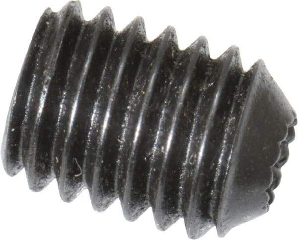 Holo-Krome - #10-32 UNF, 1/4" OAL, Internal Knurl Point Set Screw - Grade 8 Alloy Steel, 3/32" Key - USA Tool & Supply