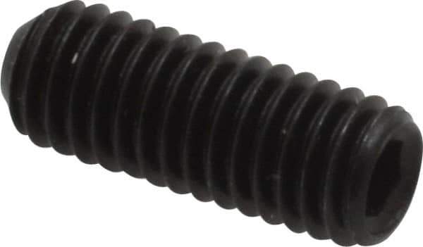 Holo-Krome - #10-32 UNF, 1/2" OAL, Internal Knurl Point Set Screw - Grade 8 Alloy Steel, 3/32" Key - USA Tool & Supply