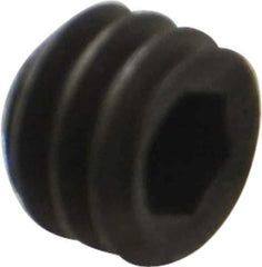 Holo-Krome - 1/4-20 UNC, 3/16" OAL, Internal Knurl Point Set Screw - Grade 8 Alloy Steel, 1/8" Key - USA Tool & Supply