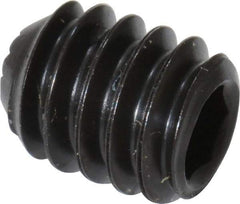 Holo-Krome - 1/4-20 UNC, 5/16" OAL, Internal Knurl Point Set Screw - Grade 8 Alloy Steel, 1/8" Key - USA Tool & Supply