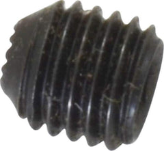 Holo-Krome - 1/4-28 UNF, 1/4" OAL, Internal Knurl Point Set Screw - Grade 8 Alloy Steel, 1/8" Key - USA Tool & Supply