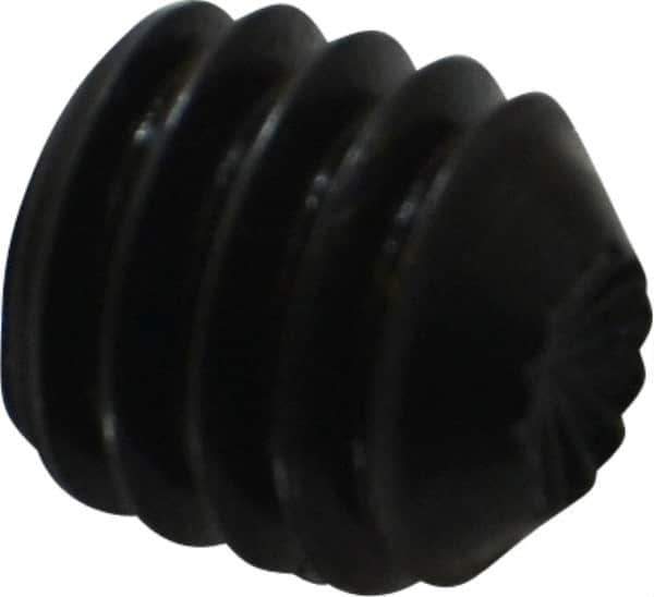 Holo-Krome - 5/16-18 UNC, 5/16" OAL, Internal Knurl Point Set Screw - Grade 8 Alloy Steel, 5/32" Key - USA Tool & Supply