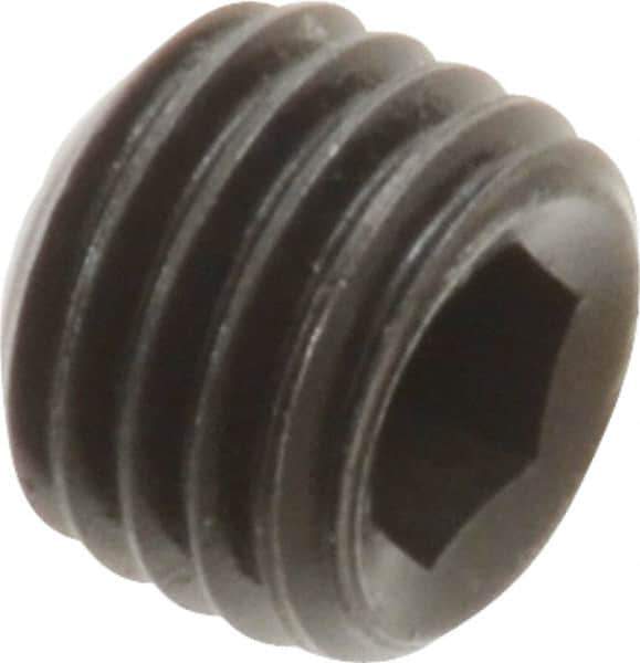 Holo-Krome - 5/16-24 UNF, 1/4" OAL, Internal Knurl Point Set Screw - Grade 8 Alloy Steel, 5/32" Key - USA Tool & Supply