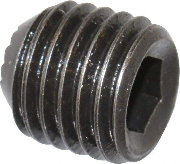 Holo-Krome - 5/16-24 UNF, 5/16" OAL, Internal Knurl Point Set Screw - Grade 8 Alloy Steel, 5/32" Key - USA Tool & Supply