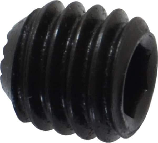 Holo-Krome - 3/8-16 UNC, 3/8" OAL, Internal Knurl Point Set Screw - Grade 8 Alloy Steel, 3/16" Key - USA Tool & Supply