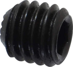 Holo-Krome - 3/8-16 UNC, 3/8" OAL, Internal Knurl Point Set Screw - Grade 8 Alloy Steel, 3/16" Key - USA Tool & Supply