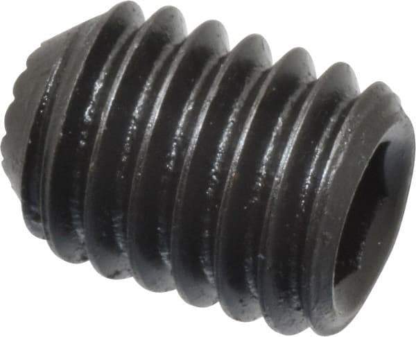 Holo-Krome - 3/8-16 UNC, 1/2" OAL, Internal Knurl Point Set Screw - Grade 8 Alloy Steel, 3/16" Key - USA Tool & Supply