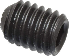 Holo-Krome - 3/8-16 UNC, 1/2" OAL, Internal Knurl Point Set Screw - Grade 8 Alloy Steel, 3/16" Key - USA Tool & Supply