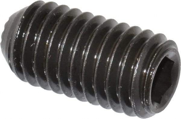 Holo-Krome - 1/2-13 UNC, 1" OAL, Internal Knurl Point Set Screw - Grade 8 Alloy Steel, 1/4" Key - USA Tool & Supply