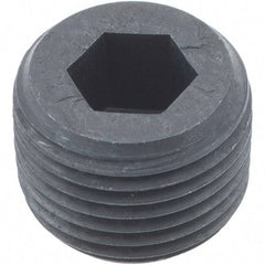 Holo-Krome - 3/8-18, 1/2" OAL, Alloy Steel Socket Pressure Plug - 3/4" Taper per Foot, 5/16" Hex Key - USA Tool & Supply
