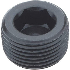 Holo-Krome - 3/4-14, 5/8" OAL, Alloy Steel Socket Pressure Plug - 3/4" Taper per Foot, 9/16" Hex Key - USA Tool & Supply