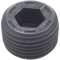 Holo-Krome - 3/8-18, 13/32" OAL, Alloy Steel Socket Pressure Plug - 7/8" Taper per Foot, 5/16" Hex Key - USA Tool & Supply