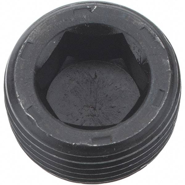 Holo-Krome - 3/4-14, 17/32" OAL, Alloy Steel Socket Pressure Plug - 7/8" Taper per Foot, 9/16" Hex Key - USA Tool & Supply