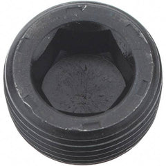 Holo-Krome - 3/4-14, 17/32" OAL, Alloy Steel Socket Pressure Plug - 7/8" Taper per Foot, 9/16" Hex Key - USA Tool & Supply