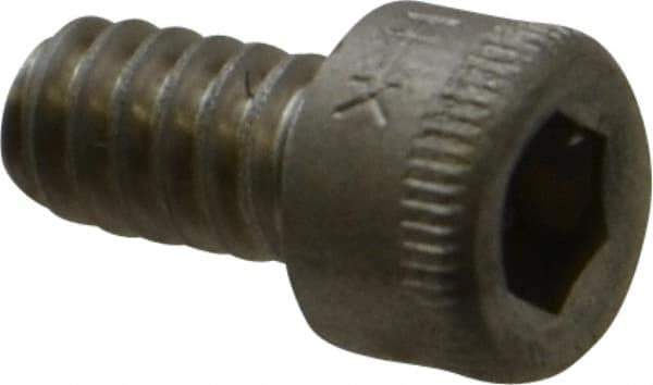 Holo-Krome - #6-32 UNC Hex Socket Drive, Socket Cap Screw - Grade 18-8 Stainless Steel, Uncoated, Fully Threaded, 1/4" Length Under Head - USA Tool & Supply